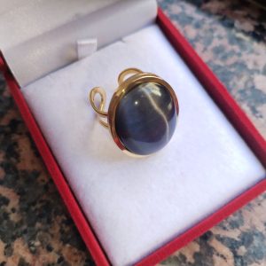 Rings Gold Stainless Cat s eye