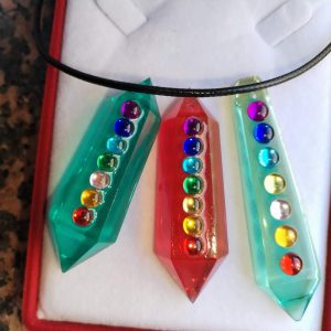GALAXY 7 Chakra an unique epoxy resin hand made pendant