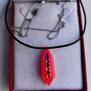 GALAXY 7 Chakra an unique epoxy resin hand made pendant