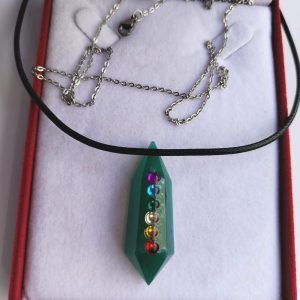 GALAXY 7 Chakra an unique epoxy resin hand made pendant