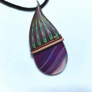 Fimo stones unique  handmade pendants 5