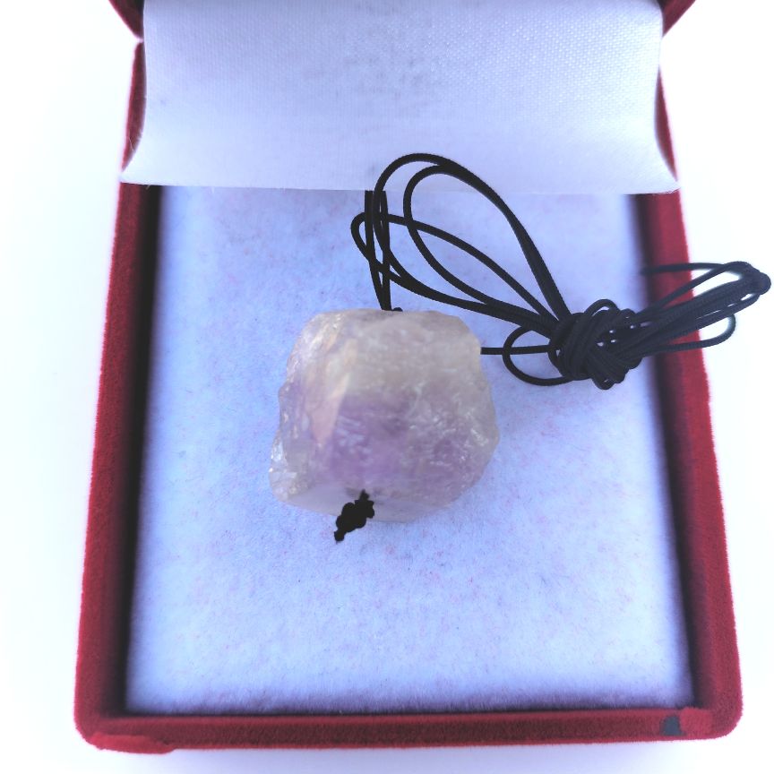 Natural amethyst Crystals raw Quartz Rough Stones pendants6 - Image 2